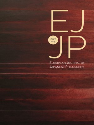 cover image of European Journal of Japanese Philosophy No. 5